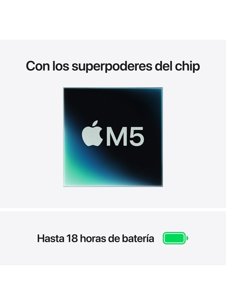 Apple Macbook Air Chip M5 16GB RAM 512GB SSD 13'' Azul Medianoche, foto 9