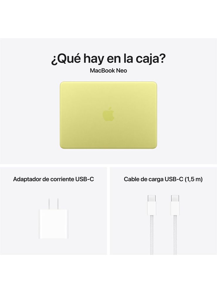 Apple MacBook Neo 13 A18 Pro 8GB 256GB Amarillo Cítrico, foto 4