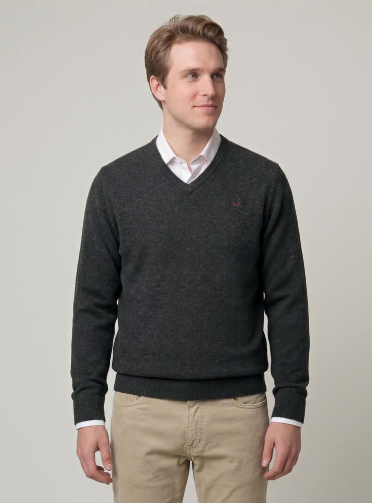 Saville Row Sweater Cuello V Lana Italiana