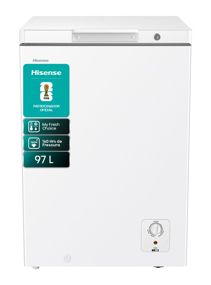 Hisense Freezer Horizontal Frío Directo 97 Litros FT100N1BWF