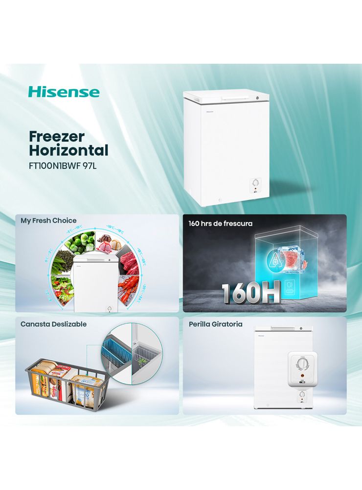 Hisense FT100N1BWF Blanco, foto 3