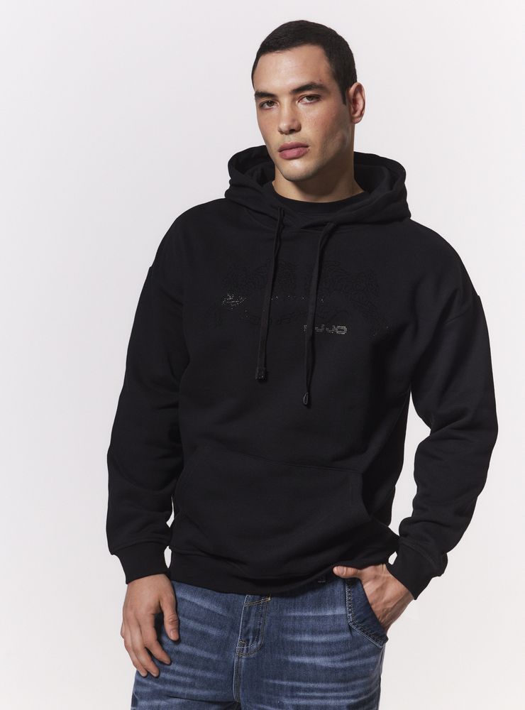 JJO Polerón Canguro Ed Hardy Brillos