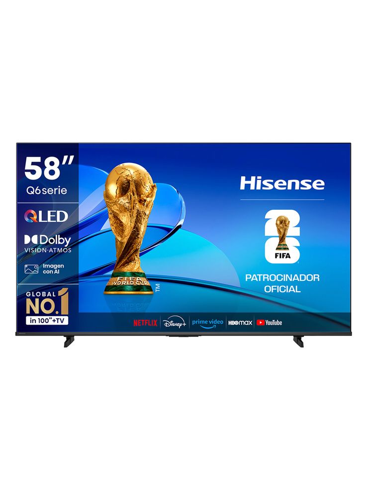 Hisense QLED Smart TV 58'' 4K UHD 58Q6QV
