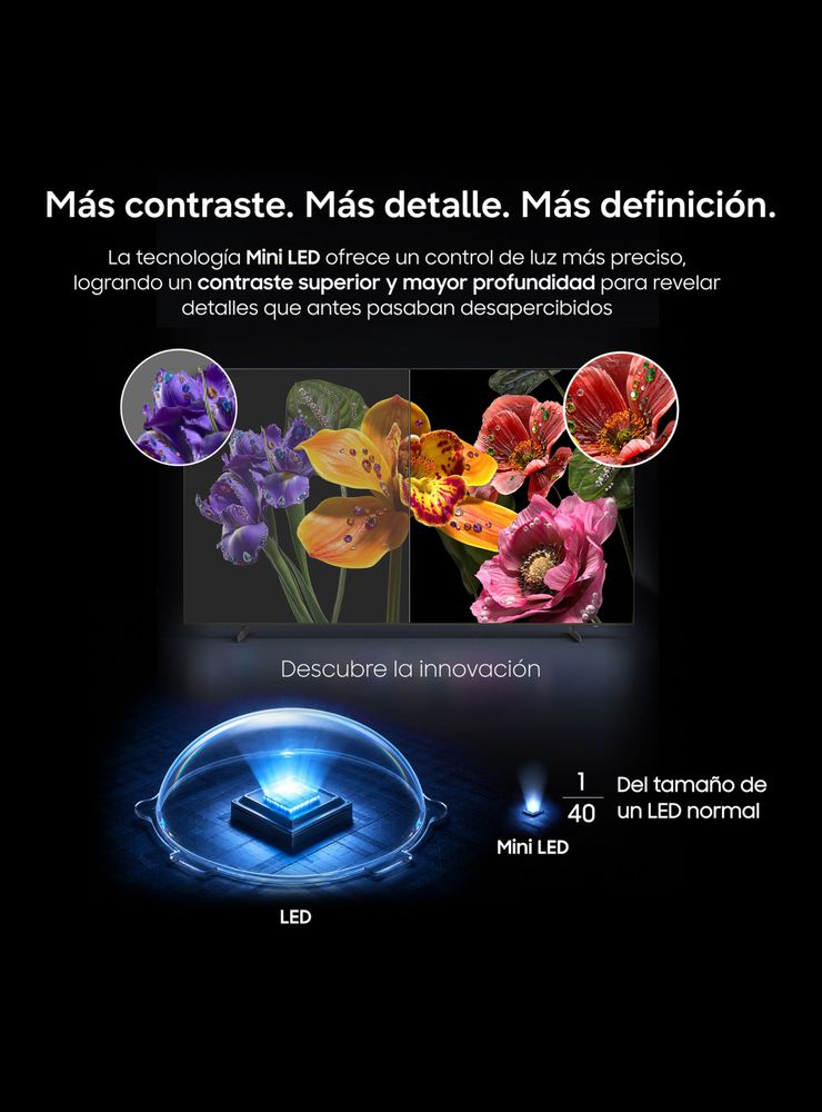 Mini LED Smart TV 100'' 4K UHD Vision AI M90H 2026 + Control por Voz, foto 6