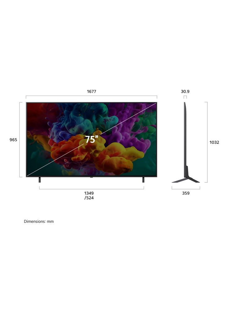 LG QNED85 Mini LED 75", foto 2