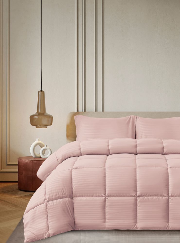 Valencia Plumón Microfibra Embossed Rosado King