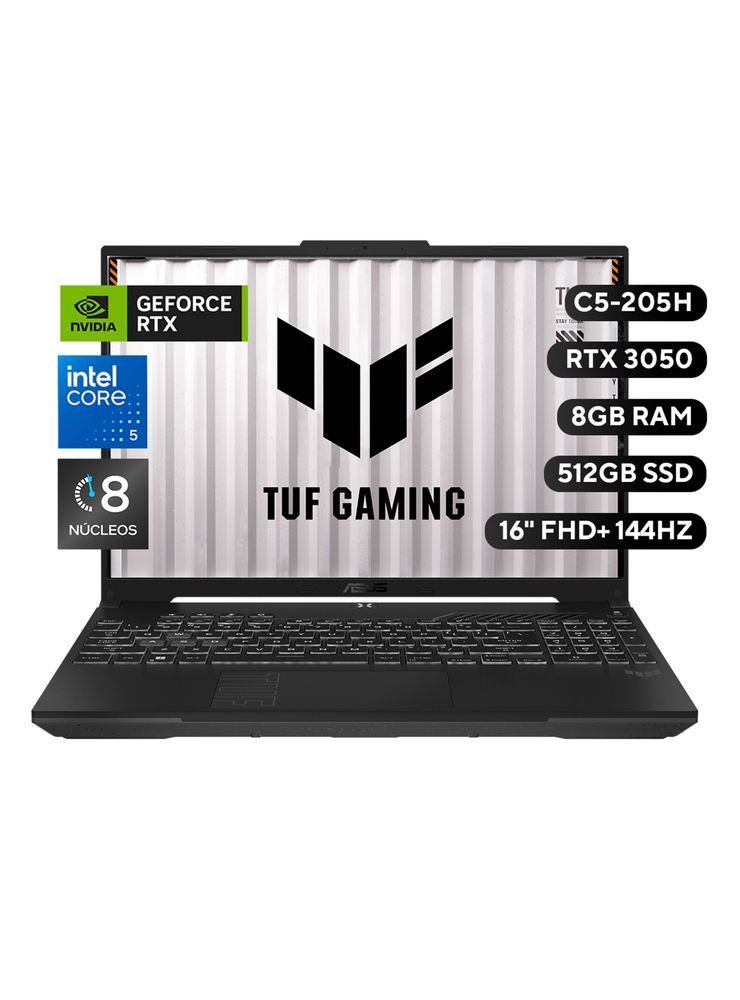 ASUS TUF Gaming F16 FX607VJR-TU309W Core 5 8GB 512GB RTX 3050, foto 2