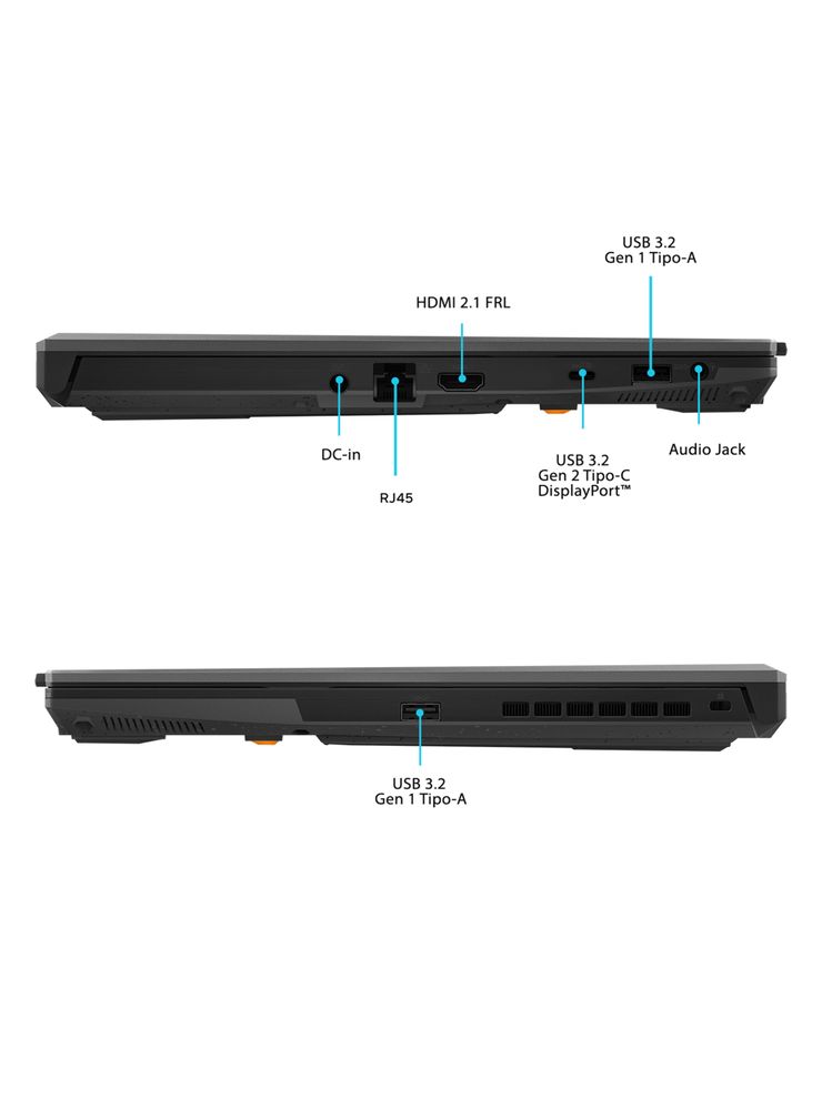 ASUS TUF Gaming F16 FX607VJR-TU309W Core 5 8GB 512GB RTX 3050, foto 8