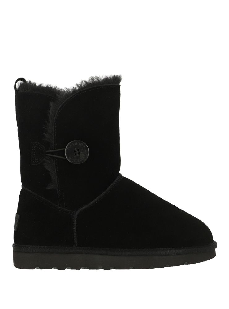Bamers Bota Diseño Blast Button Leather Cuero Mujer