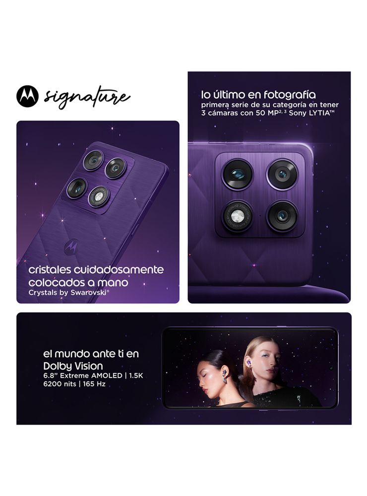 Motorola Signature Swarovski Edition 5G 512GB 12GB Morado, foto 4