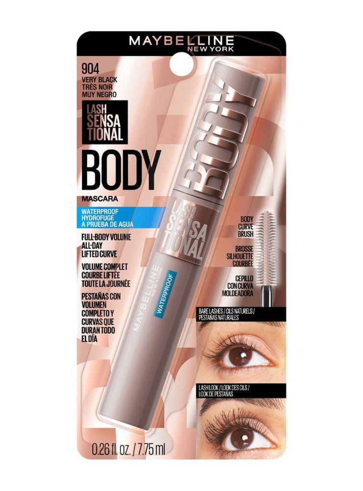 Maybelline Lash Sensational Body Waterproof Very Black, foto 5