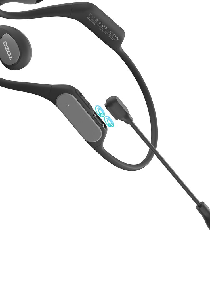 Audífonos Bluetooth Tozo Open Real Deportivo Negro, foto 3