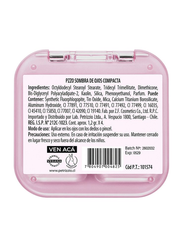 Petrizzio Katteyes Eyeshadow Palette Ven Acá, foto 3