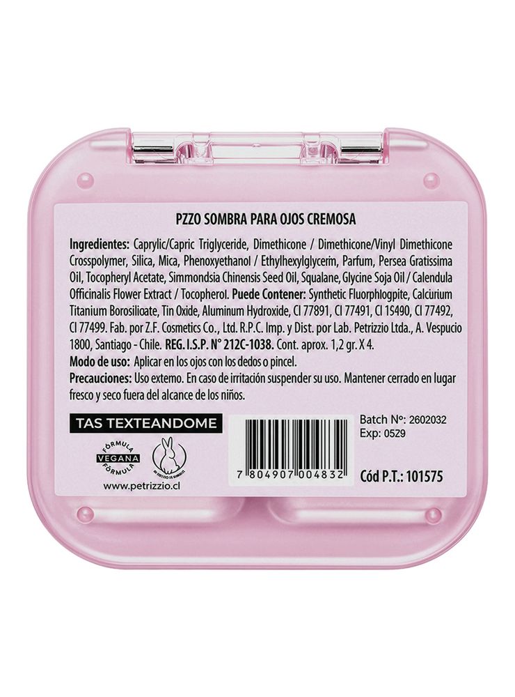 Petrizzio Katteyes Eyeshadow Palette Tas Texteándome, foto 3