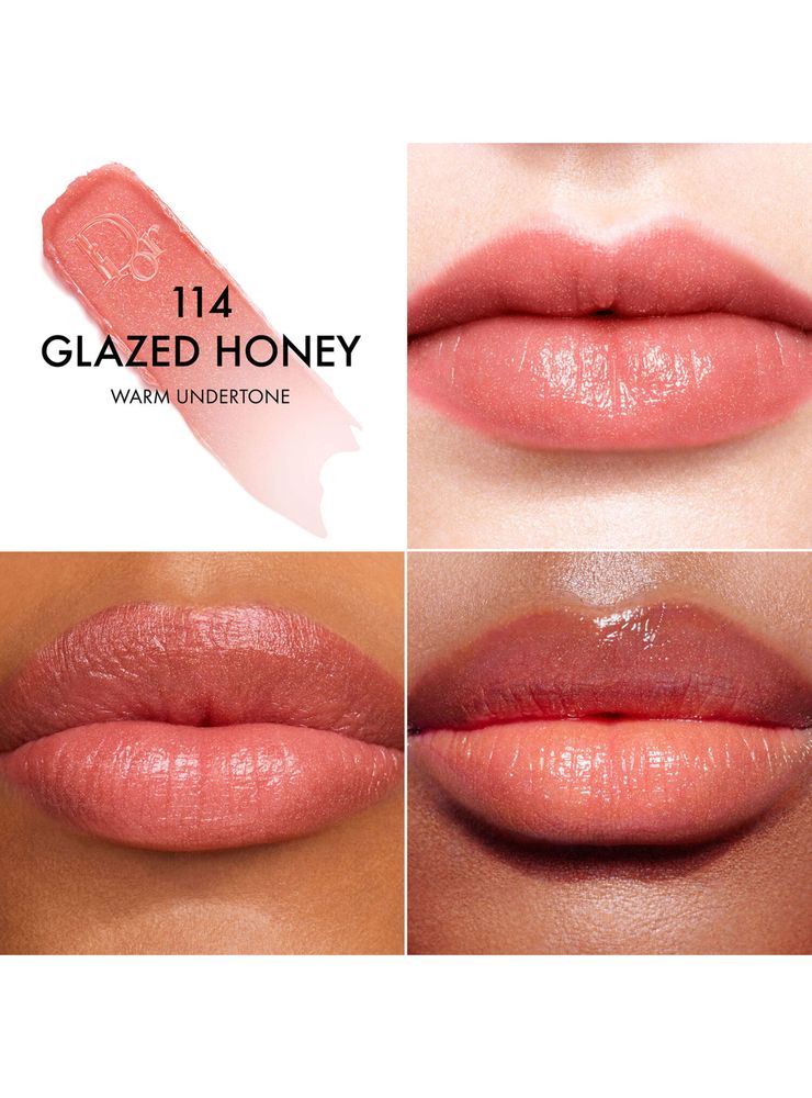 Bálsamo labial Dior Addict Lip Glow Tono 114 Glazed Honey, foto 5