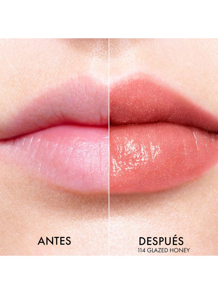 Bálsamo labial Dior Addict Lip Glow Tono 114 Glazed Honey, foto 4