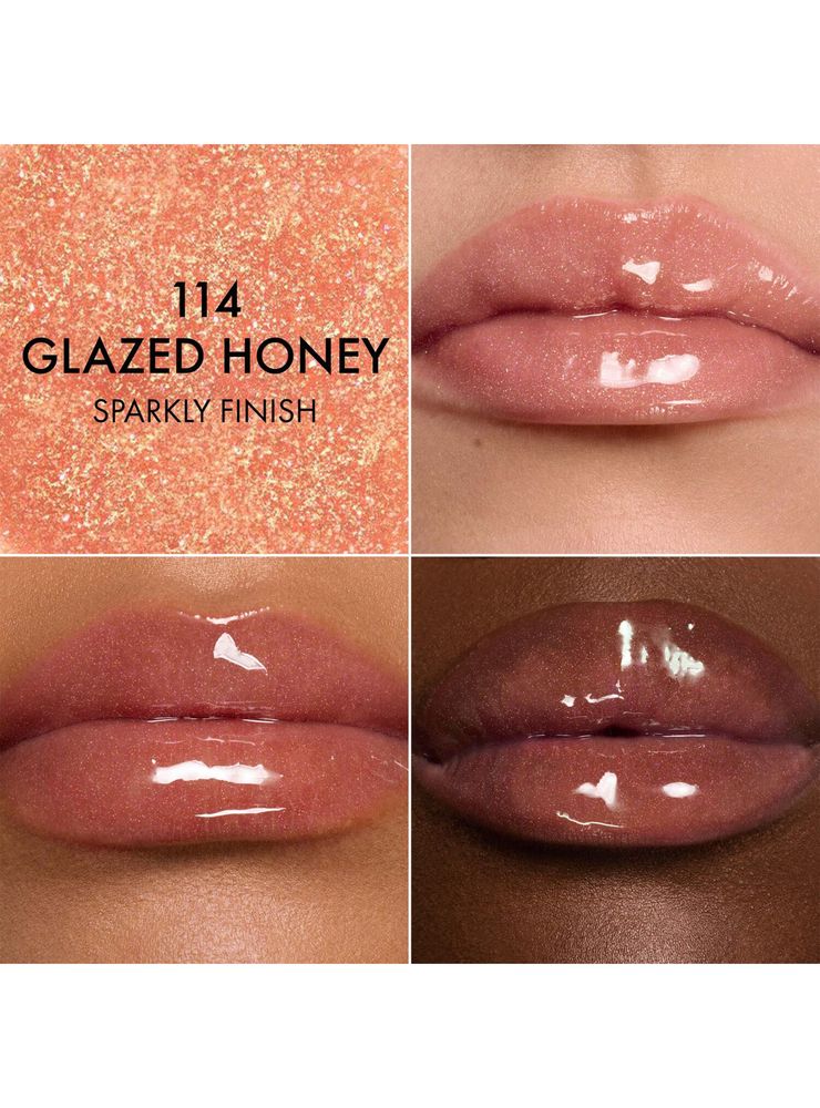 Aceite de Labios Dior Addict Lip Glow Oil Tono 114 Glazed Honey, foto 6