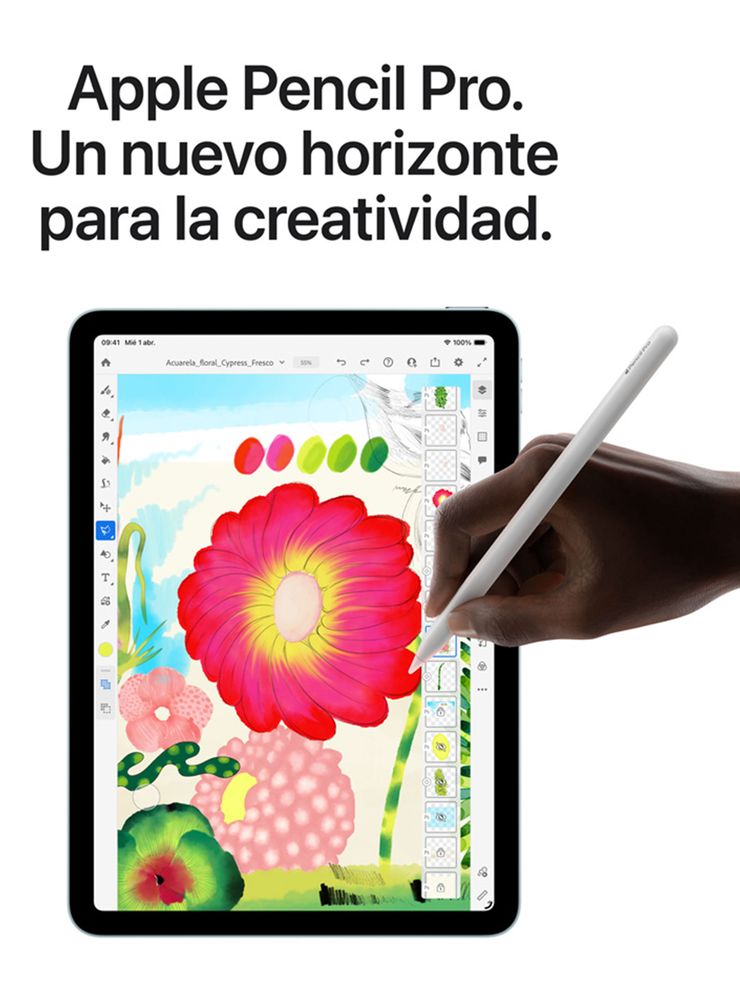 Apple iPad Air Chip M4 128GB 11'' Blanco Estrella, foto 7