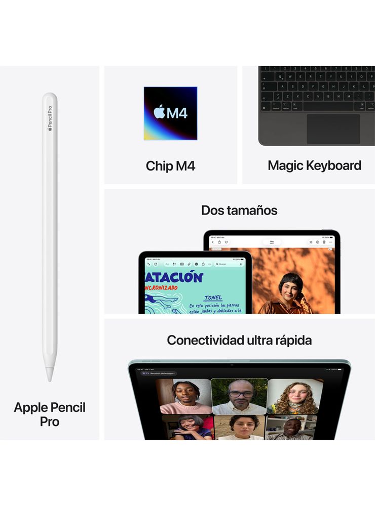 Apple iPad Air Chip M4 128GB 11'' Blanco Estrella, foto 9