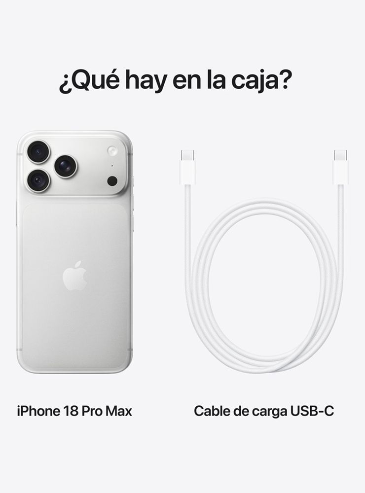 iPhone 18 Pro Max 256GB Plata Liberado, foto 3