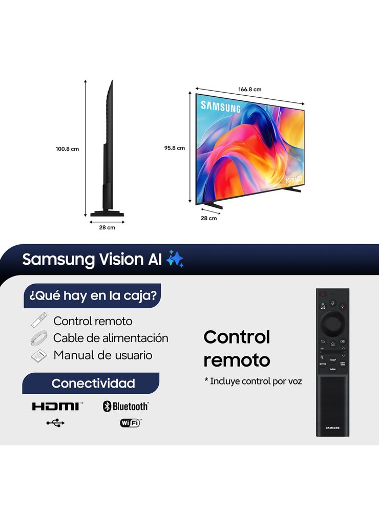 Samsung Mini LED M75H 75", foto 2