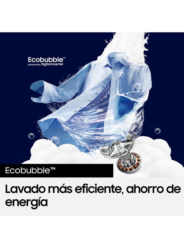 Lavadora Carga Superior 17 Kg con Eco Bubble WA17CG6441BWZS, foto 5