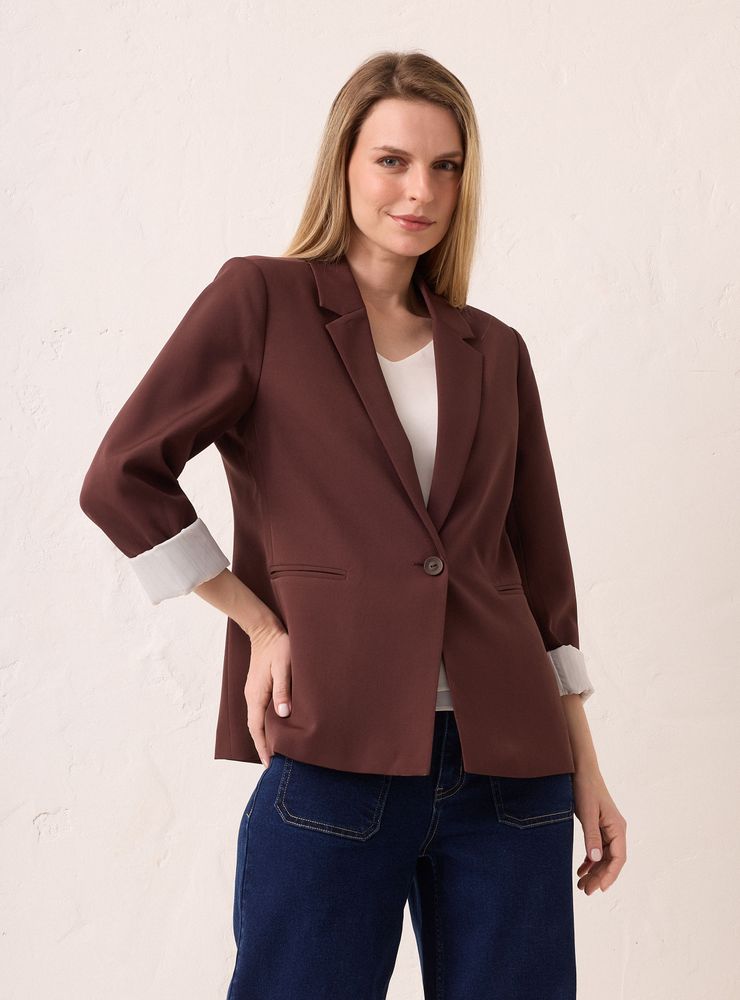 Marittimo Blazer Básico Abierto con Botón