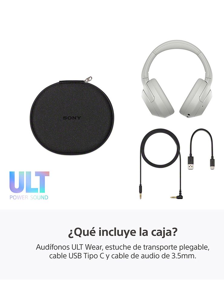 Audífonos Bluetooth Noise Cancelling WH-ULT900N Blanco, foto 3