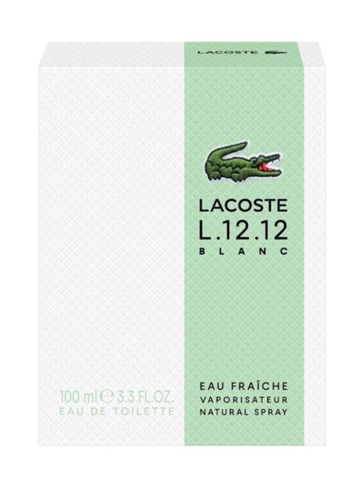 Lacoste L.12.12 Blanc Eau Fraîche EDT 100 ml, foto 3