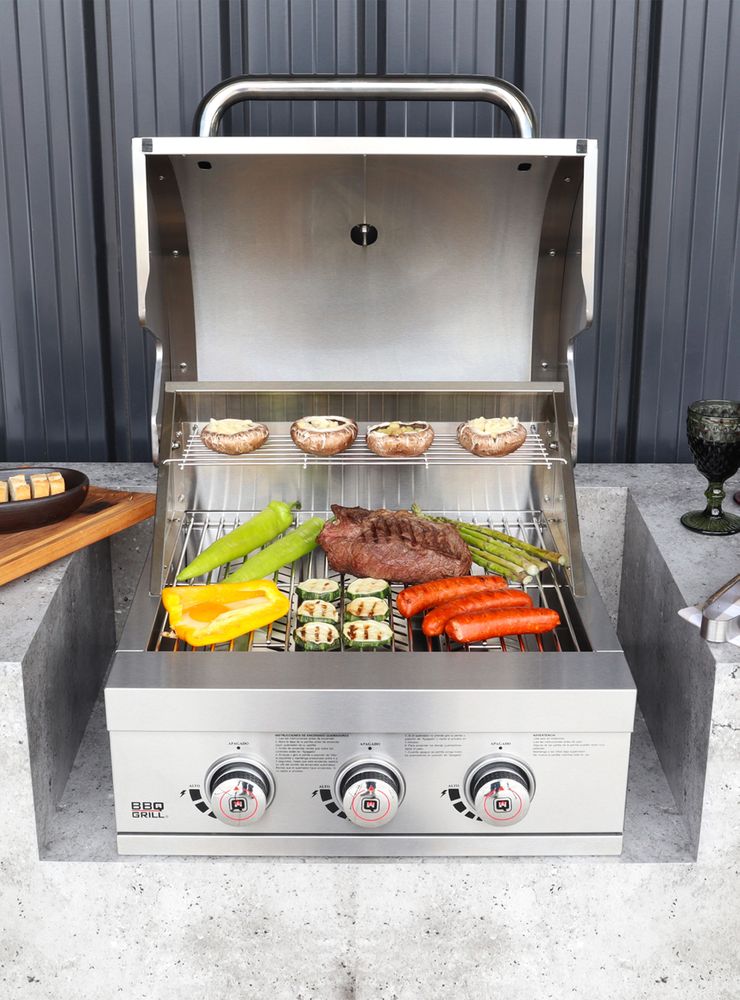 Bbq Grill Nebraska Empotrada 3 Quemadores, foto 6