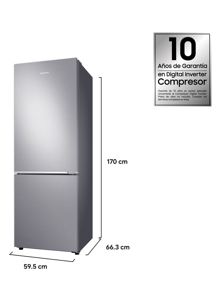 Refrigerador Bottom Freezer Mount No Frost 310 Litros RB30N4020S8/ZS All Around Cooling, foto 2