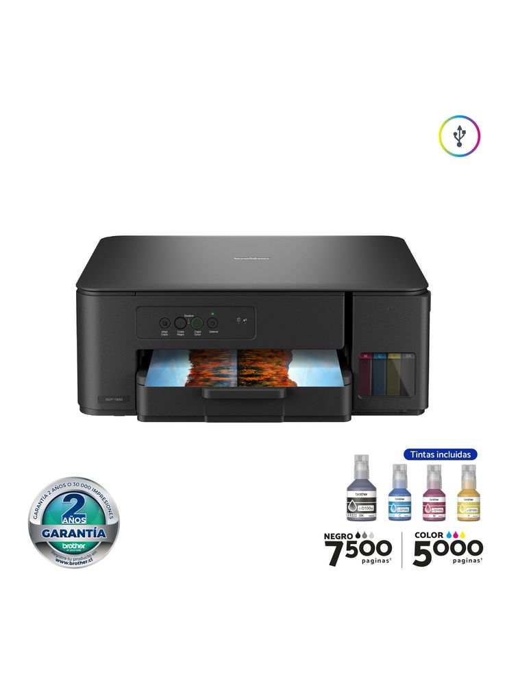 Brother Impresoras Tinta Continua Multifuncional DCPT230 Negro
