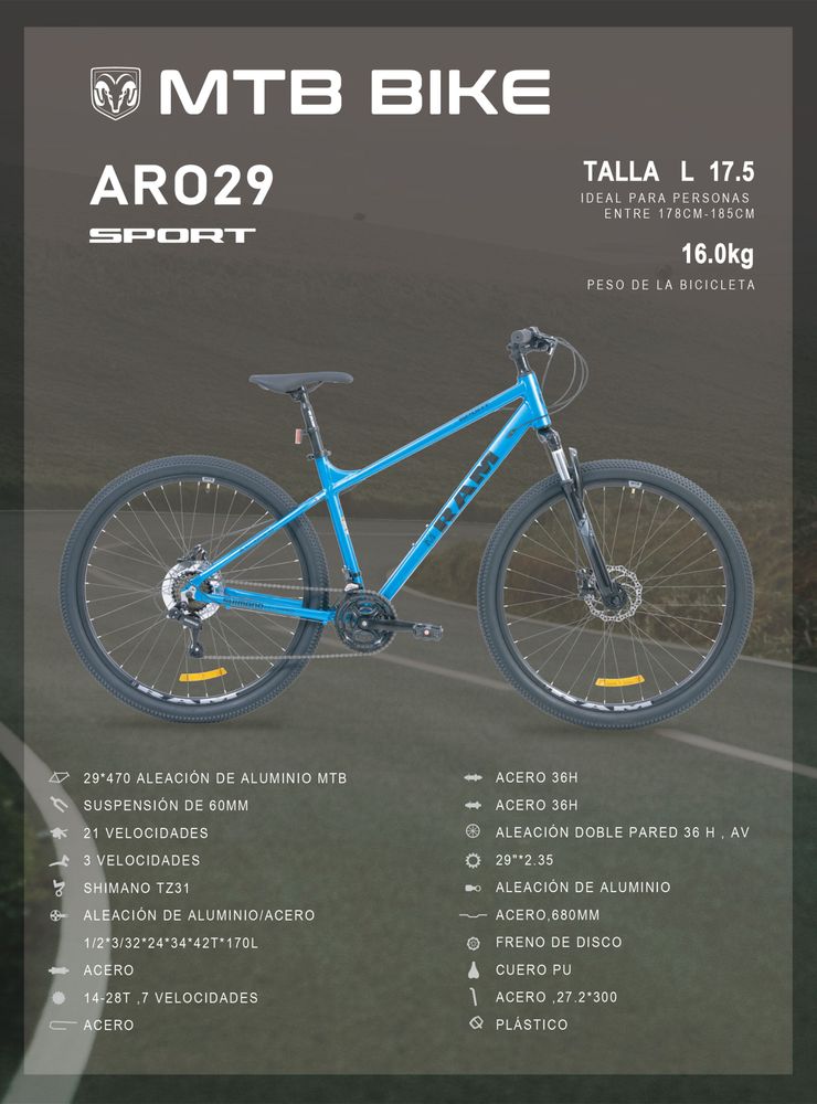 Ram Sport 29 Azul, foto 3