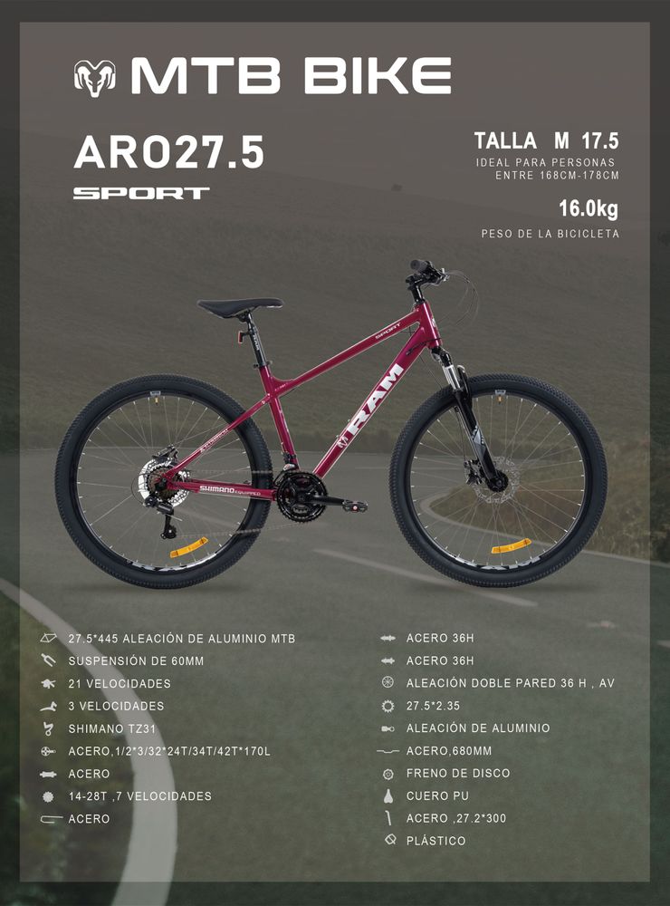 Ram Sport 27.5 Rosado, foto 6