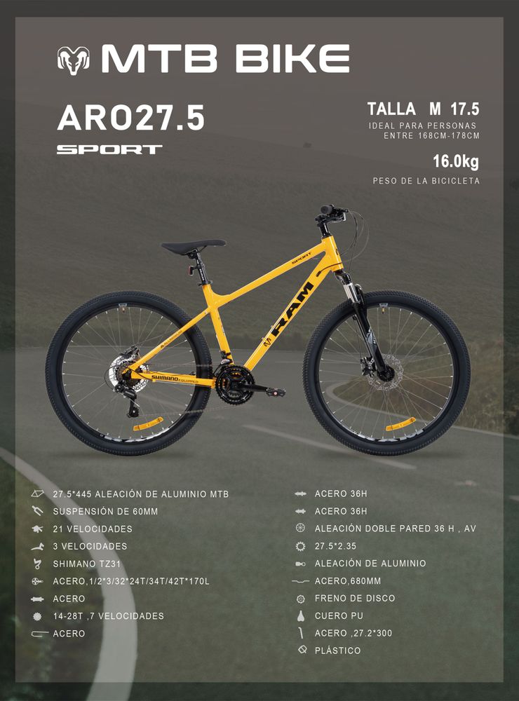 Ram Sport 27.5 Naranjo, foto 6