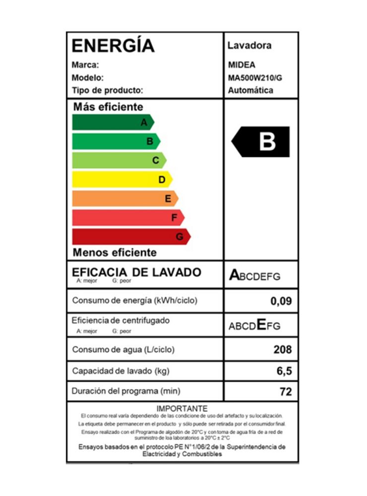 Midea MA500W210/G 21 kg Gris, foto 6