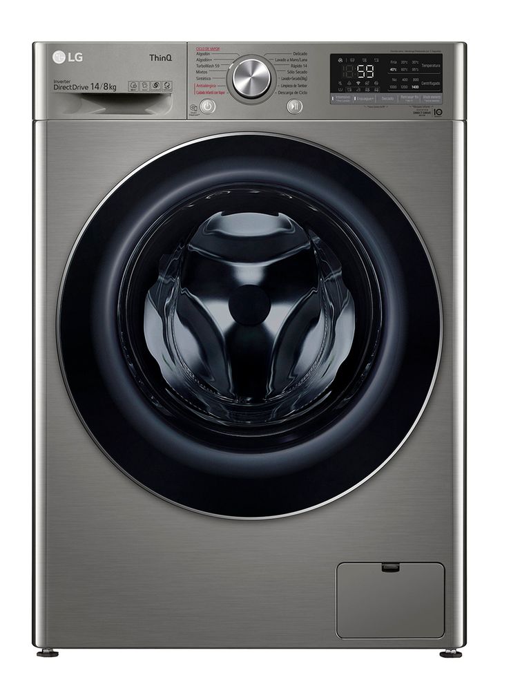 LG Lavadora-Secadora Carga Frontal 14/8 Kg WD14VVC4S6C