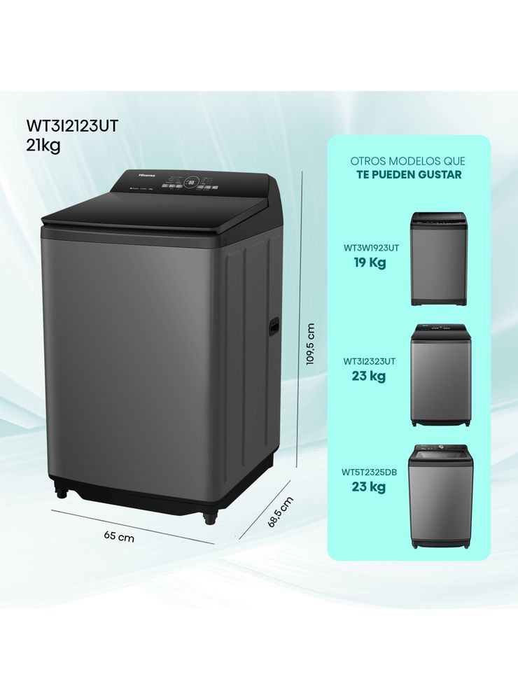 Lavadora Carga Superior 21 Kg WT3I2123UT, foto 2