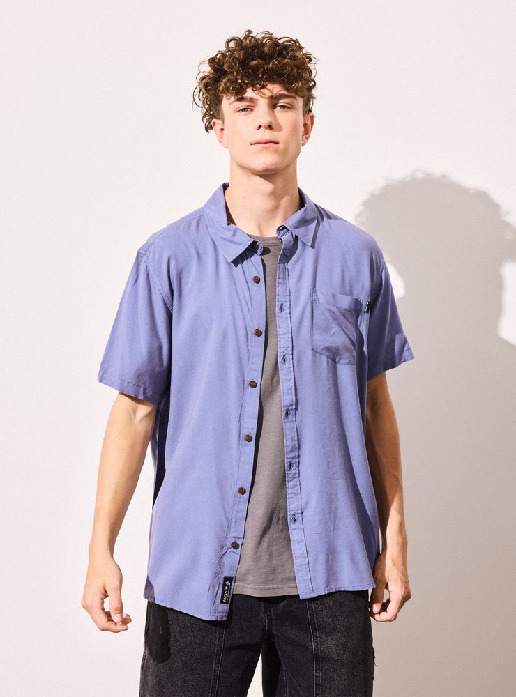 Aussie Camisa Básica Lavada Casual