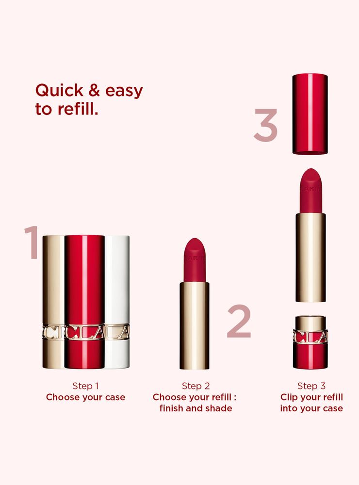 Clarins Joli Rouge Velvet 791V Deep Fuchsia, foto 3