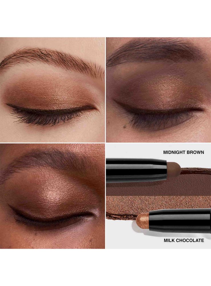 Bobbi Brown Dual-Ended Long-Wear Cream Shadow Stick Milk Chocolate / Midnight, foto 3