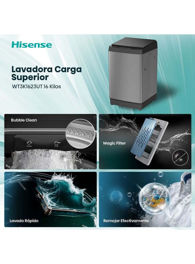 Hisense WT3K1623UT 16 kg Titanium Grey, foto 3