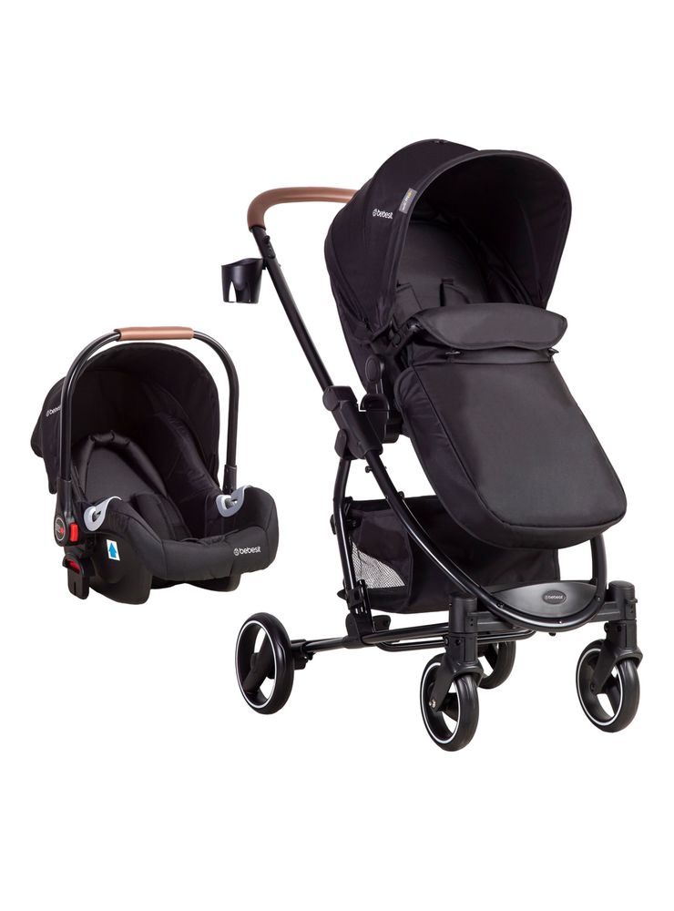 Coche Travel System Alfa SX Negro Bebesit