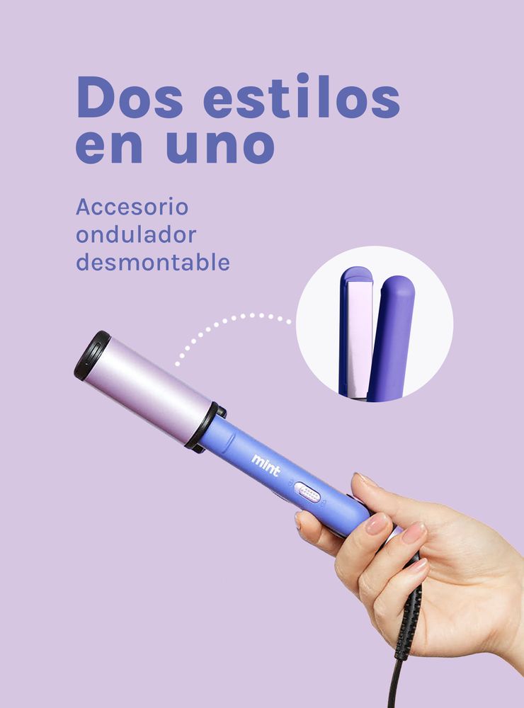 Mint Mini Alisador 2 en 1 Morado, foto 7