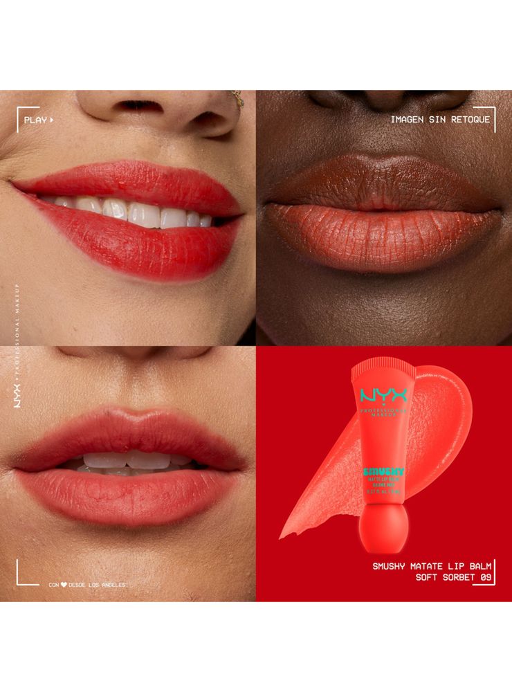 Nyx Professional Makeup Smushy Matte Lip Balm Soft Sorbet, foto 5