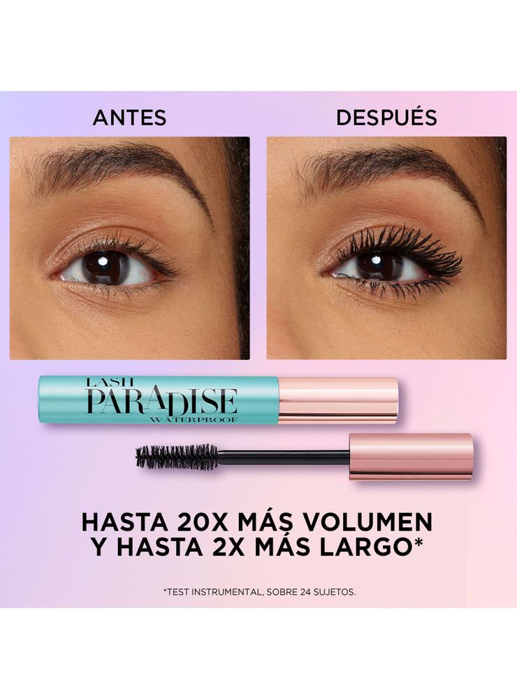 L'Oréal Paris Lash Paradise Waterproof Black, foto 7