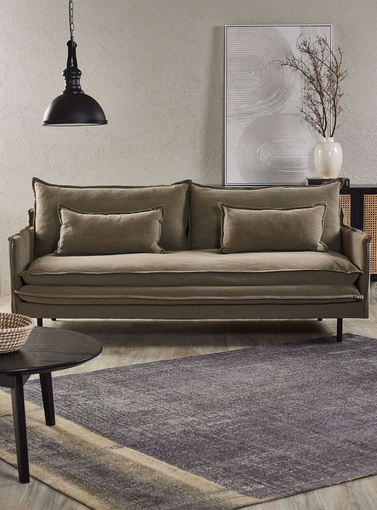 Alaniz Home Sofá London Lino 3 Cuerpos