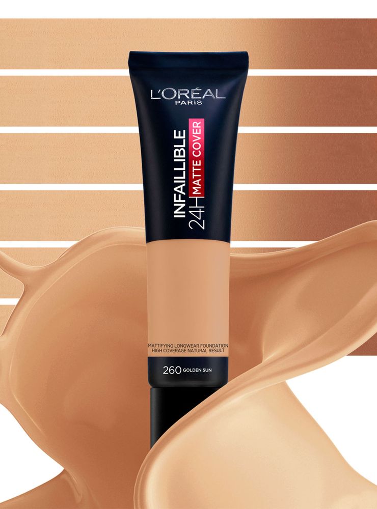 L'Oréal Infaillible 24H Matte Cover 260 Golden Sun, foto 4