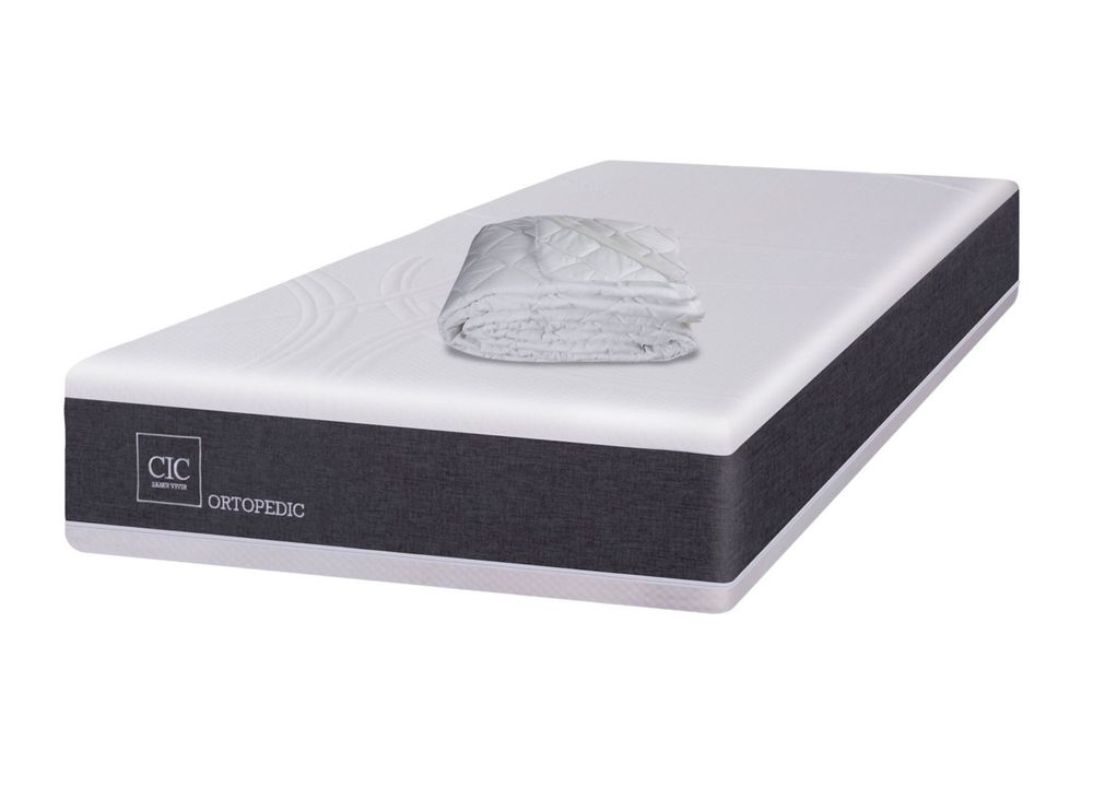CIC Colchón New Ortopedic 1.5 Plazas + Cubre Colchón