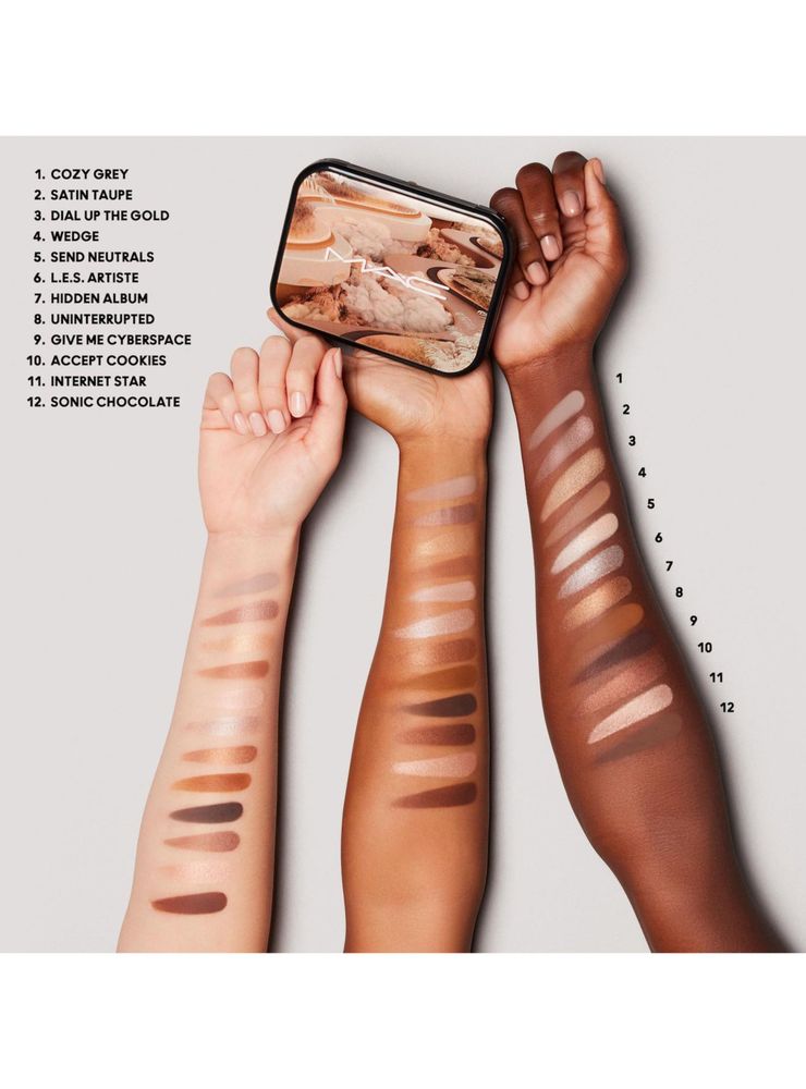 Mac Connect In Colour Eye Shadow Palette Unfiltered Nudes, foto 4